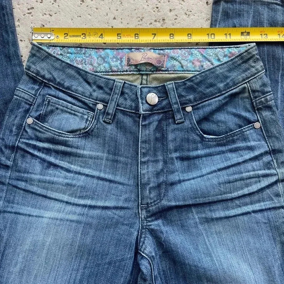 Paige Rising Glen Straight Leg Jeans Women’s Size 25 Blue Wash - Picture 10 of 13